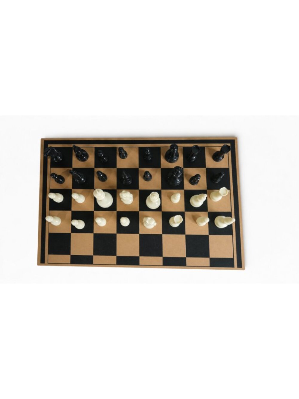 Vintage Playtoy Chess Échecs Board Game Staunton Chessmen Hardboard Bilingual - Picture 5 of 5